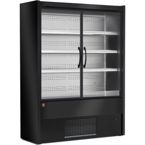 Ventilated refrigerated wall element, swing doors - BLACK