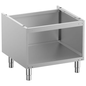 Open base on removable feet in stainless steel
