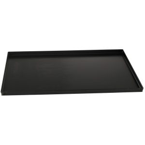 Black steel baking tray 600x400, straight edge 20 mm