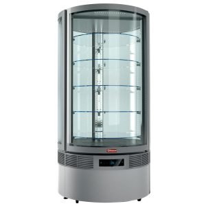Cylindrical FULL vitrine, 5 levels, ventilated