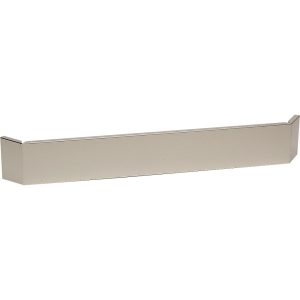 Frontal plinth in stainless steel external angle