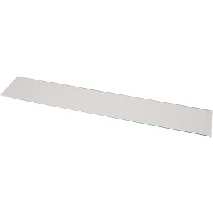 Frontal window pane sneeze guard, in tempered glass