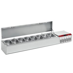 Refrigerated structure GN 8x1/4,  with lid