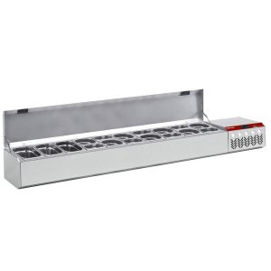 Refrigerated structure GN 10x1/4, 1x1/9 , with lid