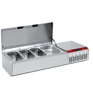 Refrigerated structure GN 4x1/3, 1x1/9, with lid