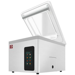 Vacuum machine, stainless steel tank 460x420xh180 mm. 21 m3/h TOUCH screen