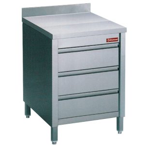working table on cupboard 3 drawers +edge