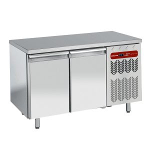 Ventilated refrigerated table, 2 doors GN 1/1