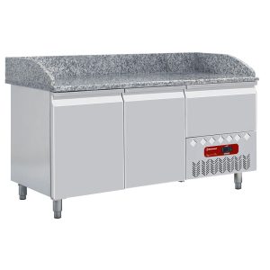 Refrigerated table 2 doors 600x400, 1 neutral drawer (4x trays 600x400)