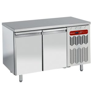 Refrigerated table, ventilated, 2 doors EN 600x400