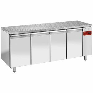 Freez. table, vent., 4 doors EN 600x400 - Granite top (without group)