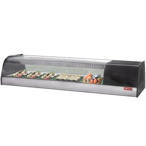Refrigerated display for sushi, double perforated bottom (included)