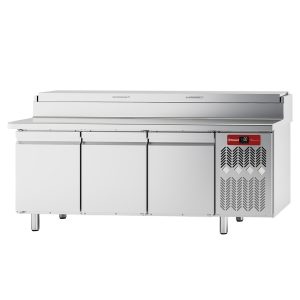 Refrigerated table, ventilated, 3 doors EN 600x400, refrigerated structure GN 10x 1/3