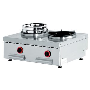 Tabletop gas wok burner, double burner (2x 13 kW)