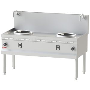 Induction wok stove 2 zones - Ø300 MM