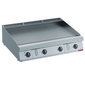 Flat electric cooking plate HP, nitro chrome -TOP-