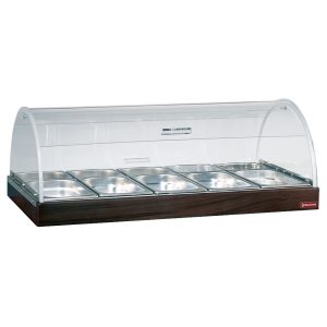 Display unit with dome (5x 1/3 +5x 1/6 65 mm) "wengé"