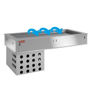 Element top refrigerated, ventilated, 4x GN 1/1