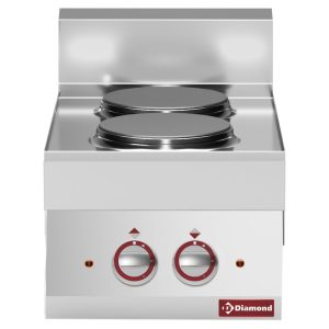 Electric range 2 round cooking plates -Top-
