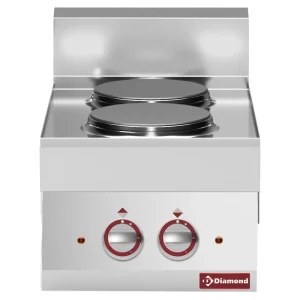 Electric range 2 round cooking plates -Top-