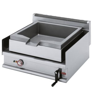 Tumbling elec. frying pan, stainless steel basin, cap. 30 liters "Alpha 650"