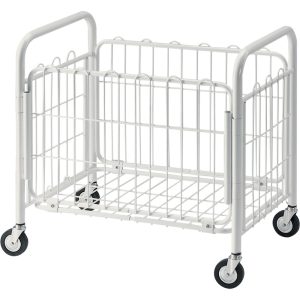 Laundry basket on castors, folding