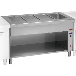 Bain Marie on open cupboard 3x GN 1/1