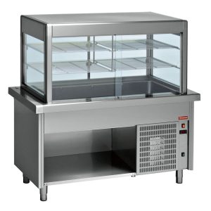 Display and top refrigerated on open cupboard 4x GN 1/1
