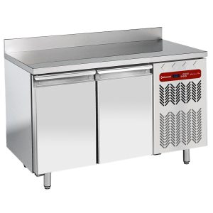 Wall freezing table, ventilated, 2 doors GN 1/1, 260 liters