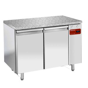 Refrig. table, vent., 2 doors EN 600x400 - Granite Top (without group)