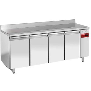 Wall freezing table, ventilated, 4 doors EN 600x400, 760 liters (without group)