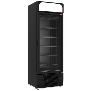 Negative refrigerated display 496 liters - 6 levels with lightbox - BLACK