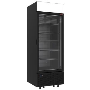 Negative refrigerated display 646 liters - 6 levels with lightbox - BLACK