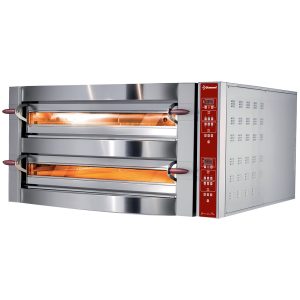 Electric oven, 2 chambers, 2x 9 pizzas Ø 350 mm