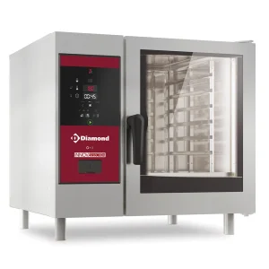 Electric oven direct steam and convection, 6x GN 1/1+Cleaning