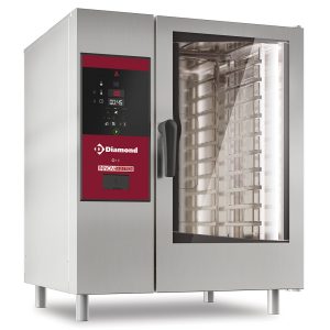 Electric oven direct steam and convection, 10xGN1/1+Cleaning