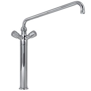 Pedestal with faucet mixer "big flow" "Heavy-Duty" (exit MONO)