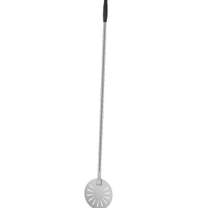 Edelstahl-Pizza-Schaufel - Perforiert/Rund - 24 cm x140 cm