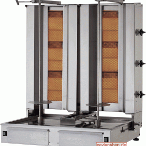 CEYLAN Dönergrill KLG 153 T (CY-TWIN6) – 2 × 3 Brenner – Erdgas 20 mbar – beweglich – Motor unten