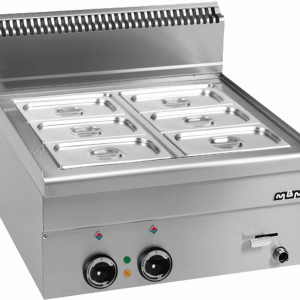 CEYLAN Bain-Marie Elektro 60 × 60 cm – Wasserbad GN 1/1 + 1/4 + 1/4, 3,0 kW, Made in Italy