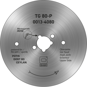 Kompatibles Kreismesser Ø 80 mm – Glatt, Universal