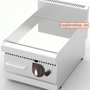 CEYLAN Gas Grillplatte - Glatt - 4,6 kW - 20 mbar "Erdgas" - 600 Serie