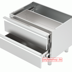 Schubladenschrank - 2 Schubladen 60 x 60 cm