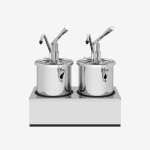 Saucenspender-Set, 2 × 5 L, mit Behältern