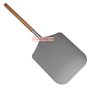 Pizzaschaufel 30,5 x 30,5 x SL44 cm, GL80 cm Alu mit Holzgriff