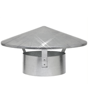 Aluminium regenkap 100 mm