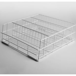 Basket for glases Ø 80 mm, 500x500mm Rilsan