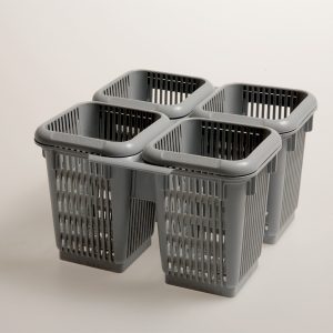 4 cutlery "compartments" in polypropylene