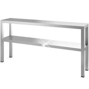Rvs etagère 2 hoog 1000x250x700 mm