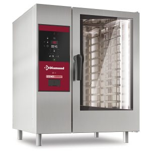 Electric oven boiler steam and convection 10x GN 1/1+ Cleaning